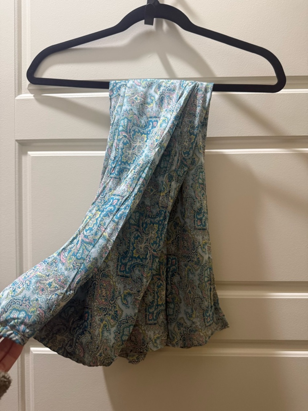 Karen Kane Blue Paisley Maxi Skirt